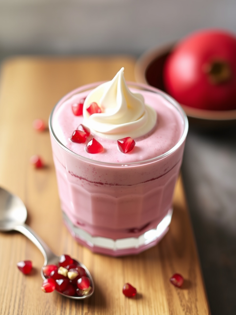 Pomegranate mousse