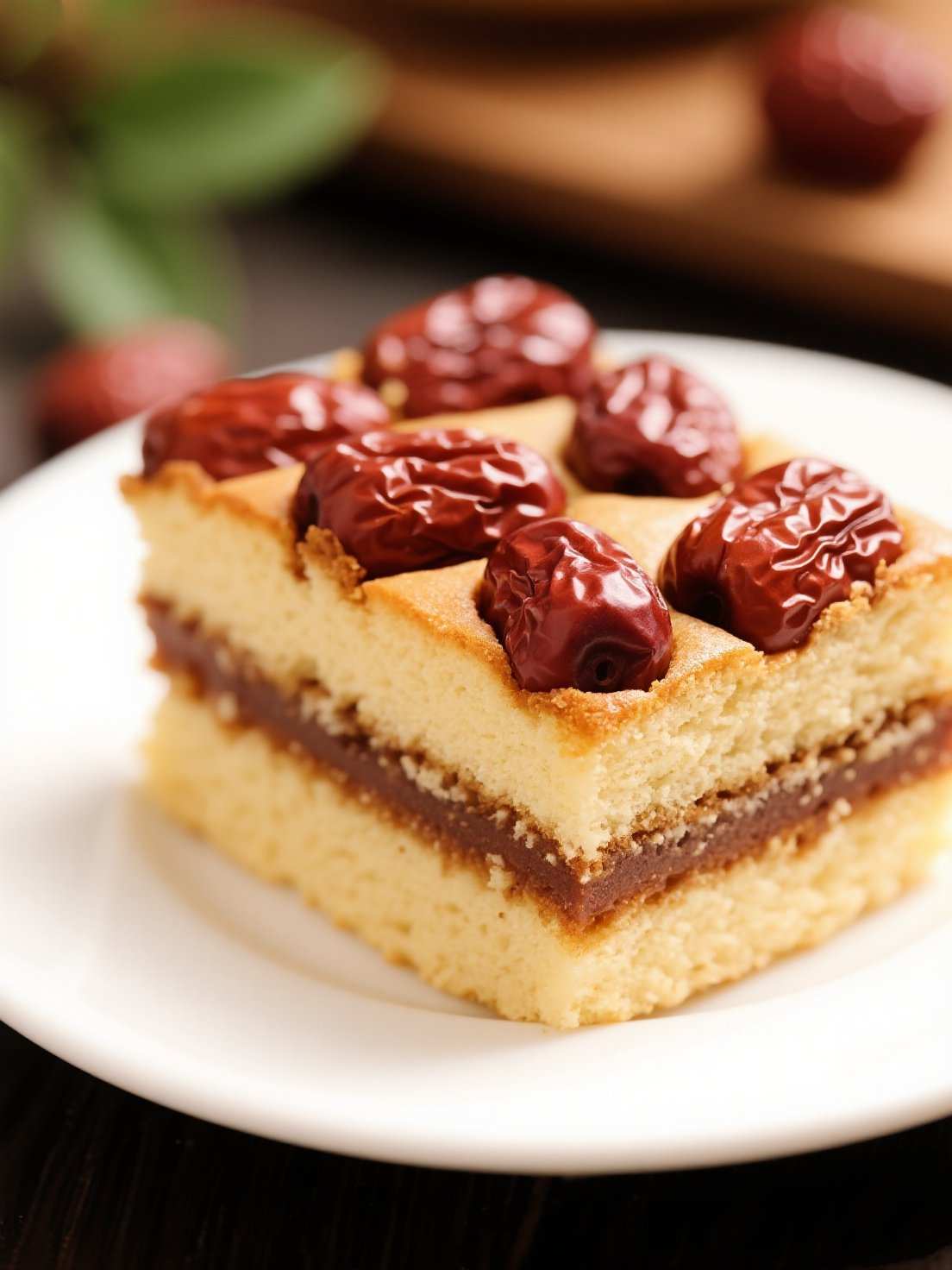 Red date cake