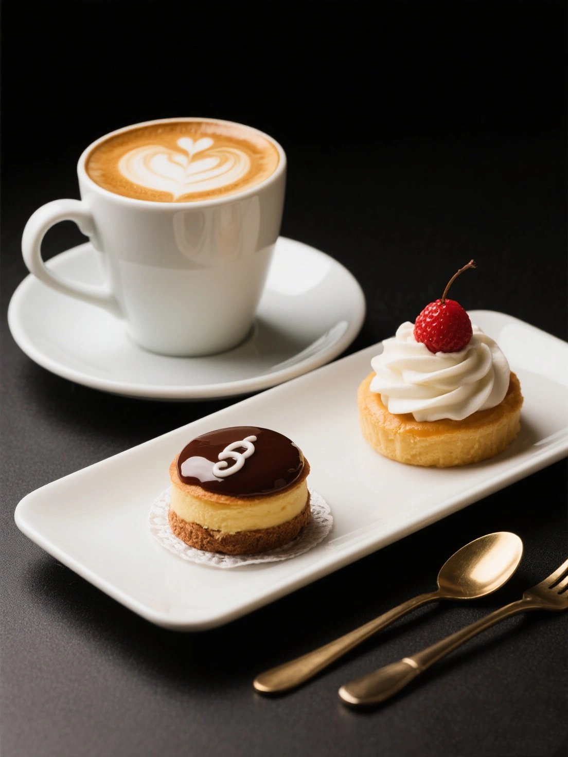 Latte and Cake