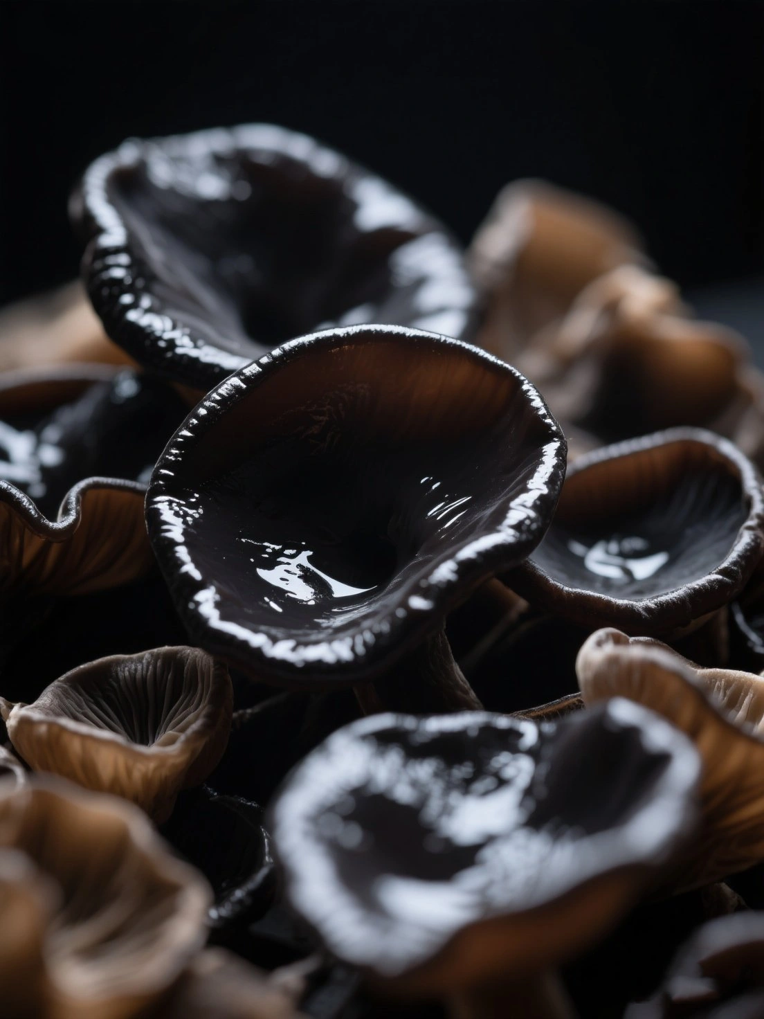 Dried and Fresh Black Fungus