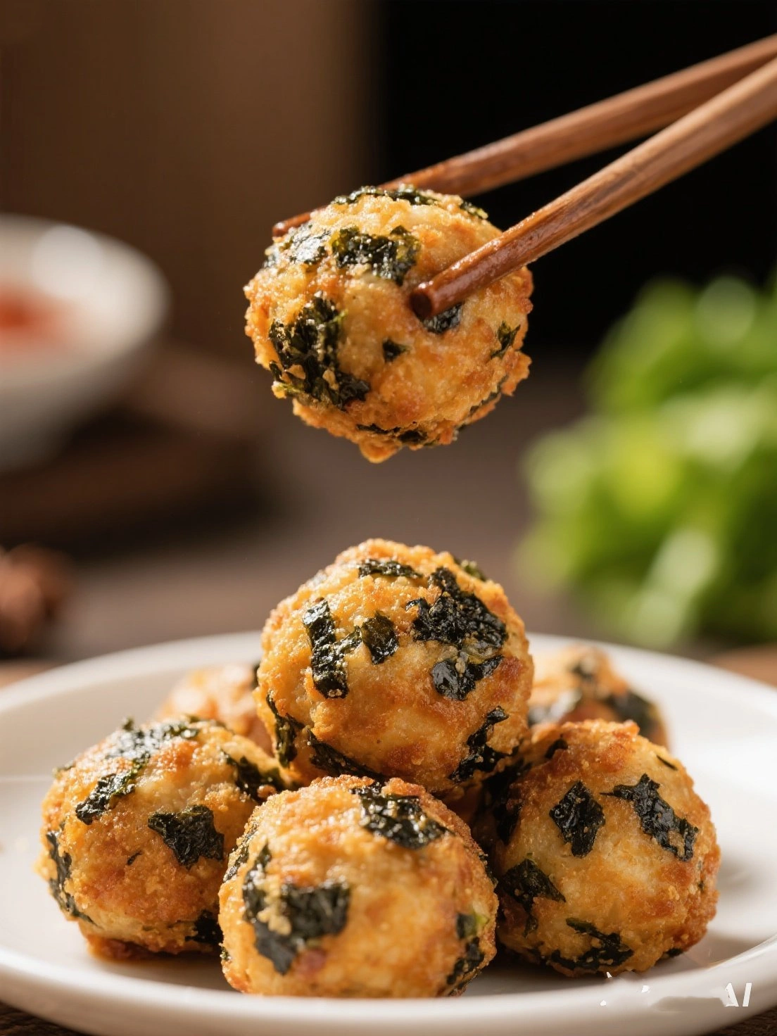 Seaweed meatballs