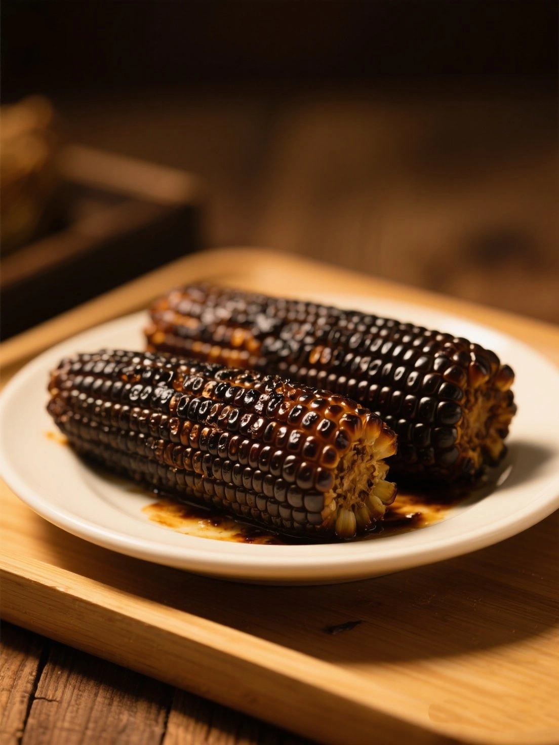 Roasted Black Corn