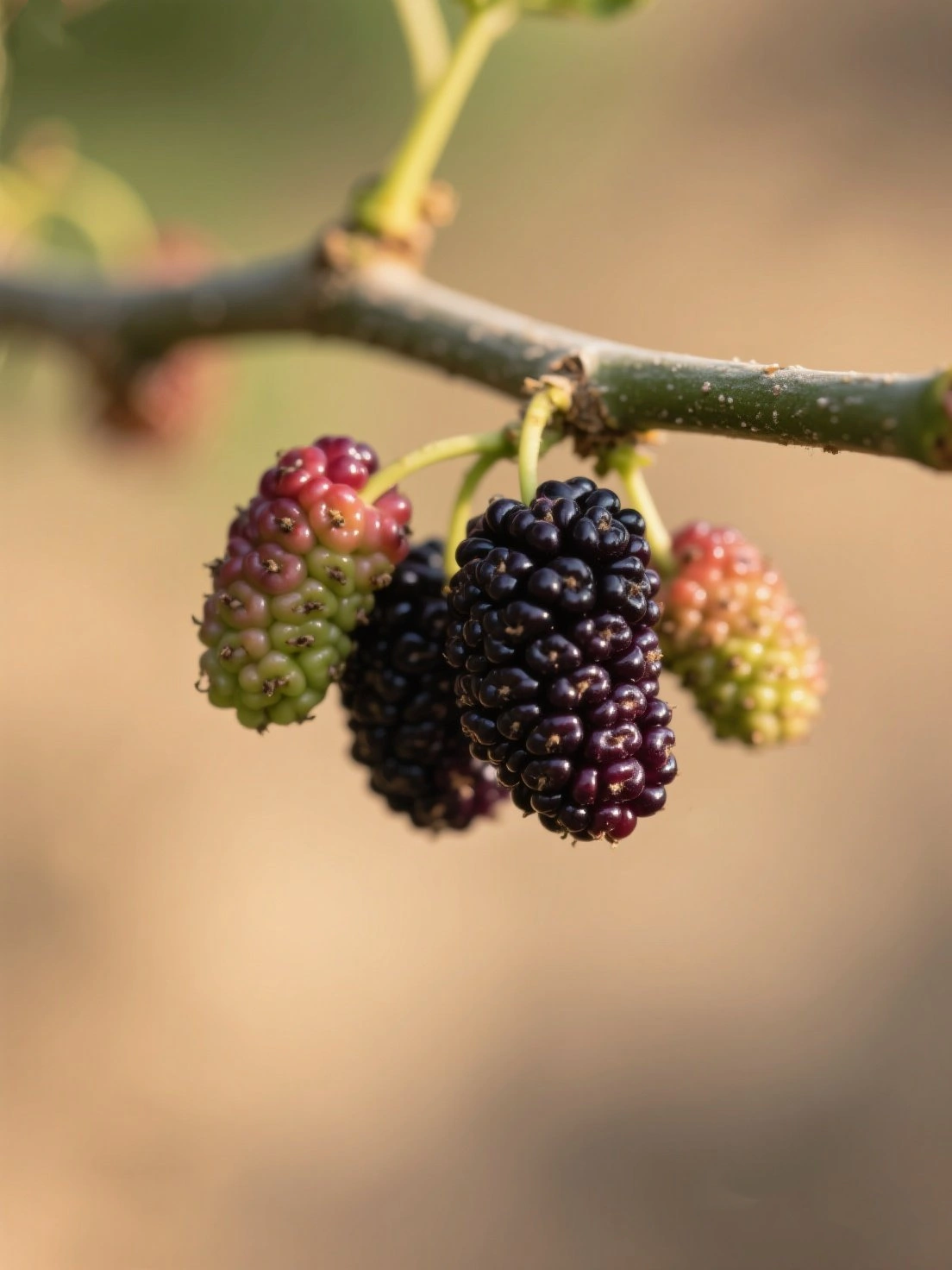 Mulberries on Tree