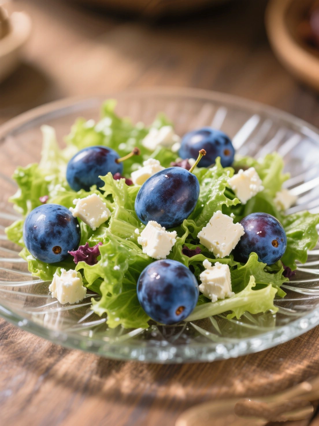 Blue Plum & Goat Cheese Salad