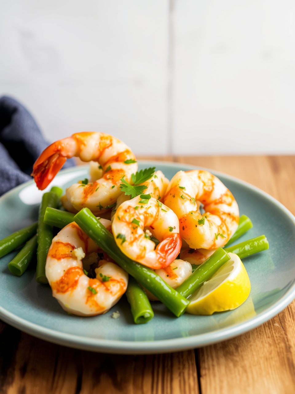 Garlic Butter Blue Shrimp