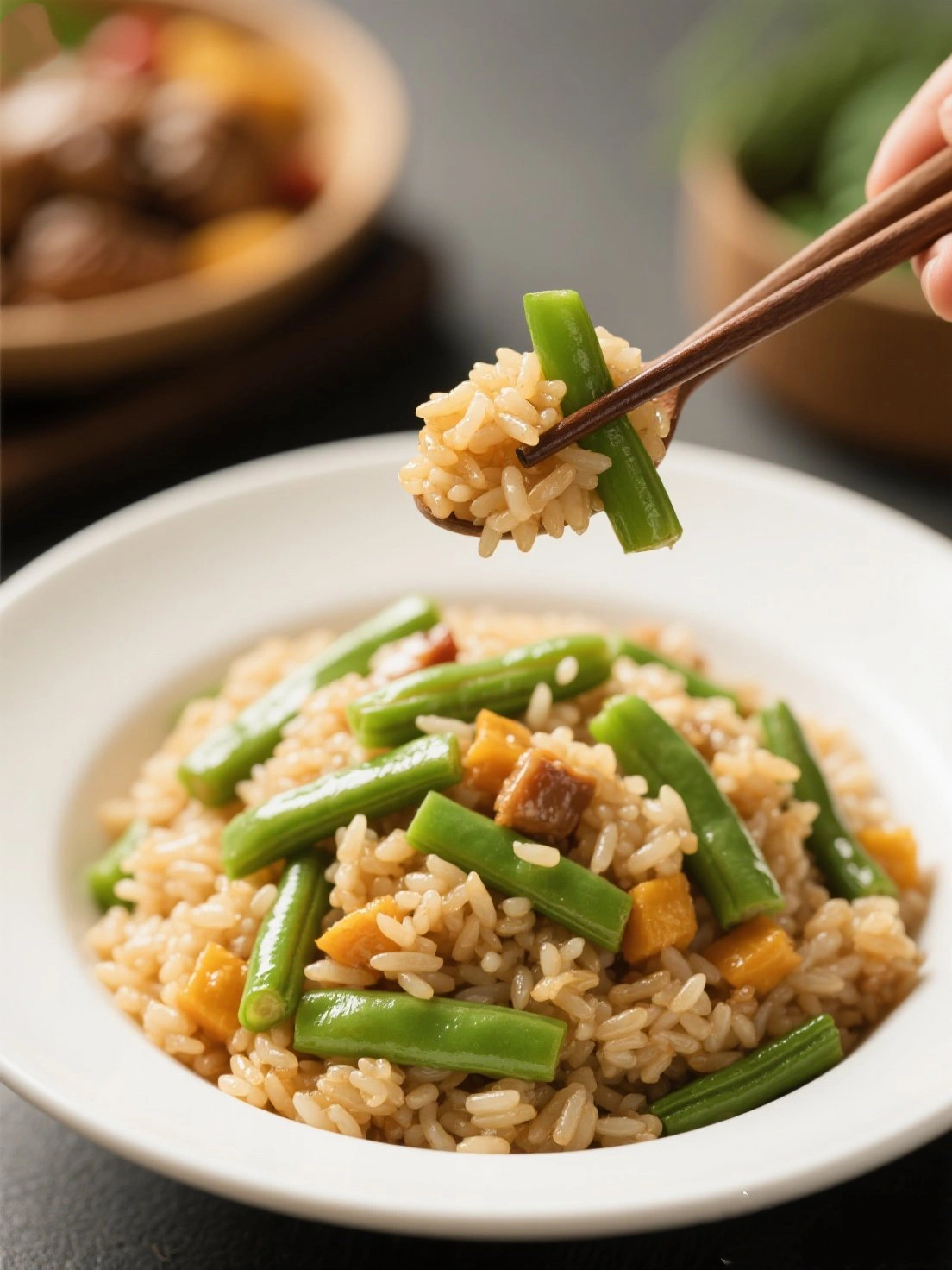 Green Beans stewed rice