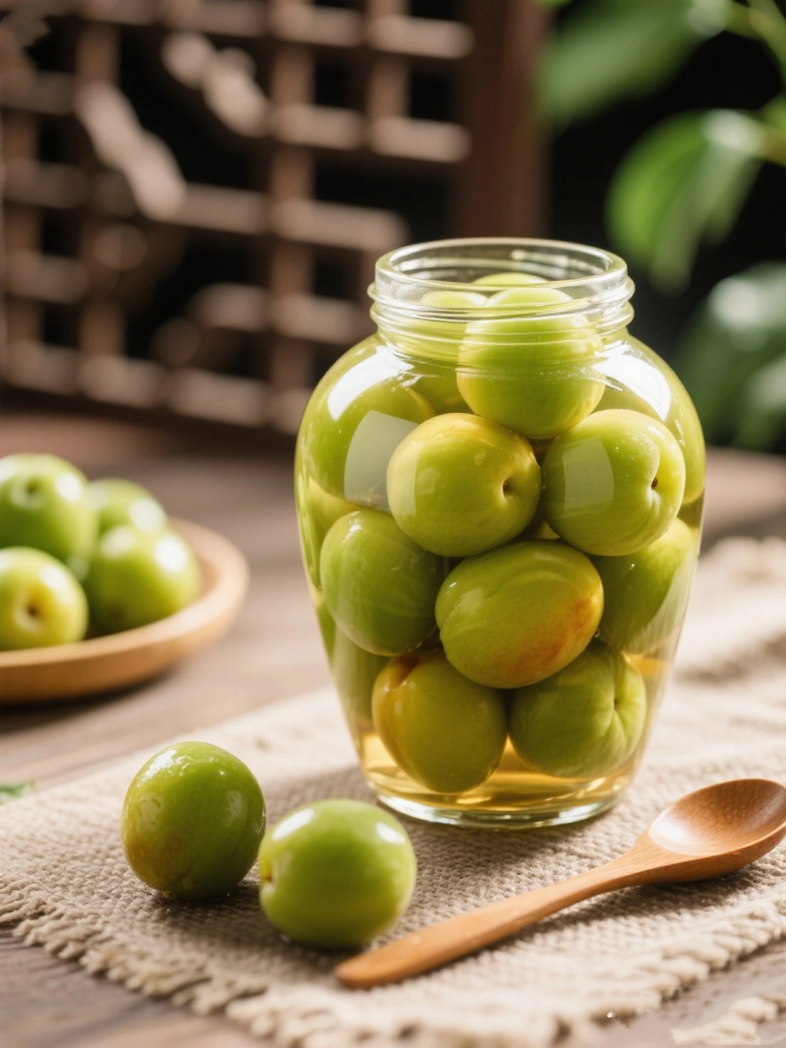 Preserved Green Plum