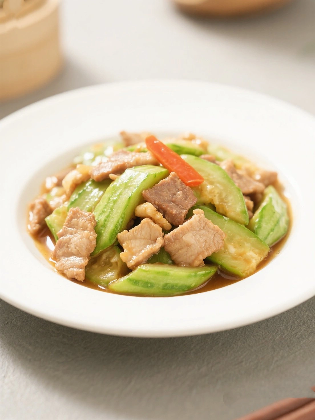 Stir-Fried Loofah