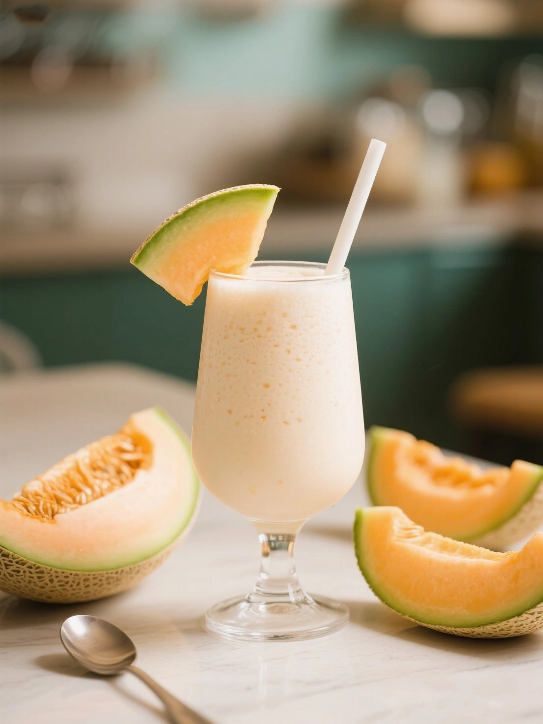 Cantaloupe milkshake 