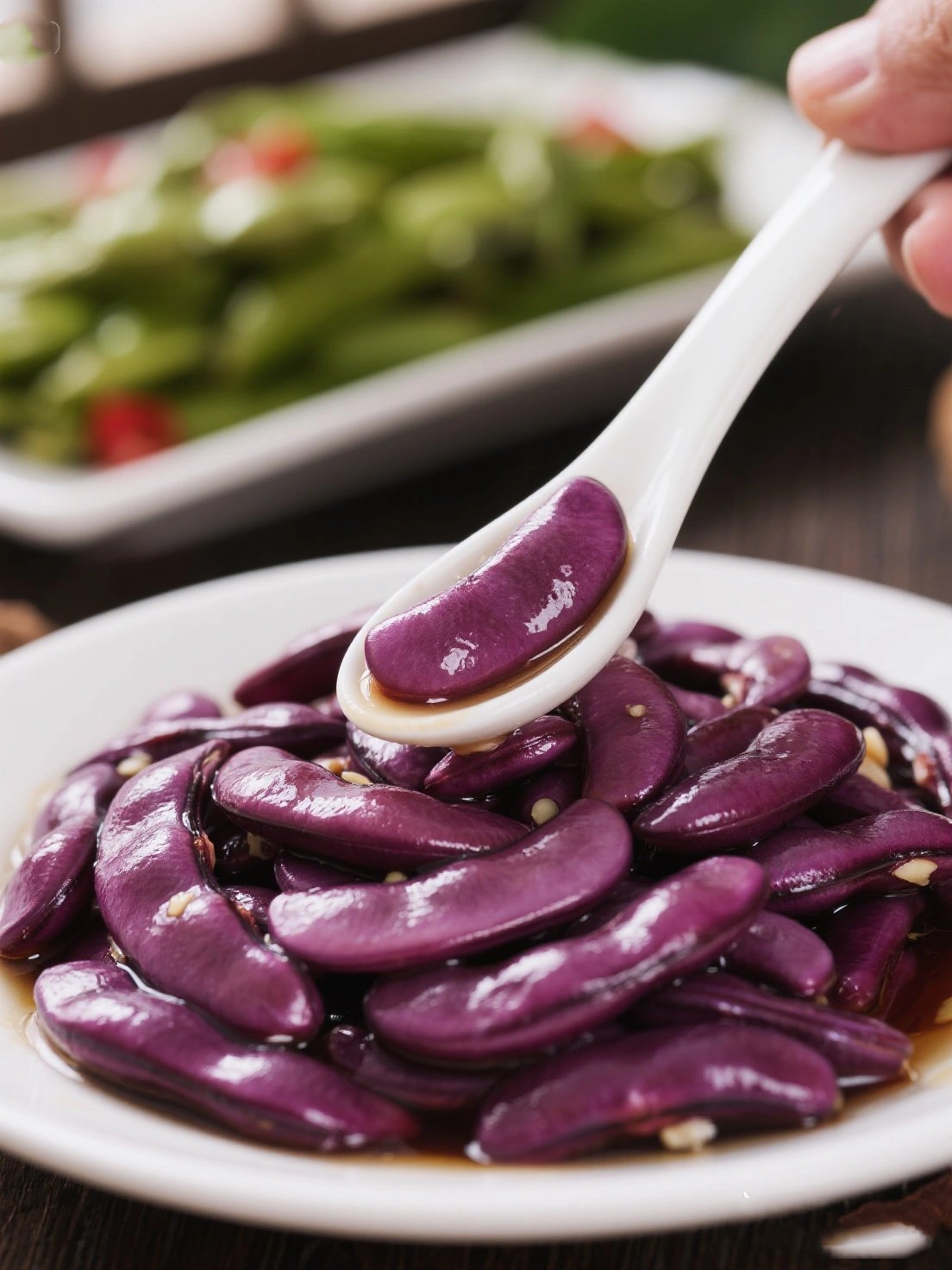 Pickled Purple Hyacinth Beans