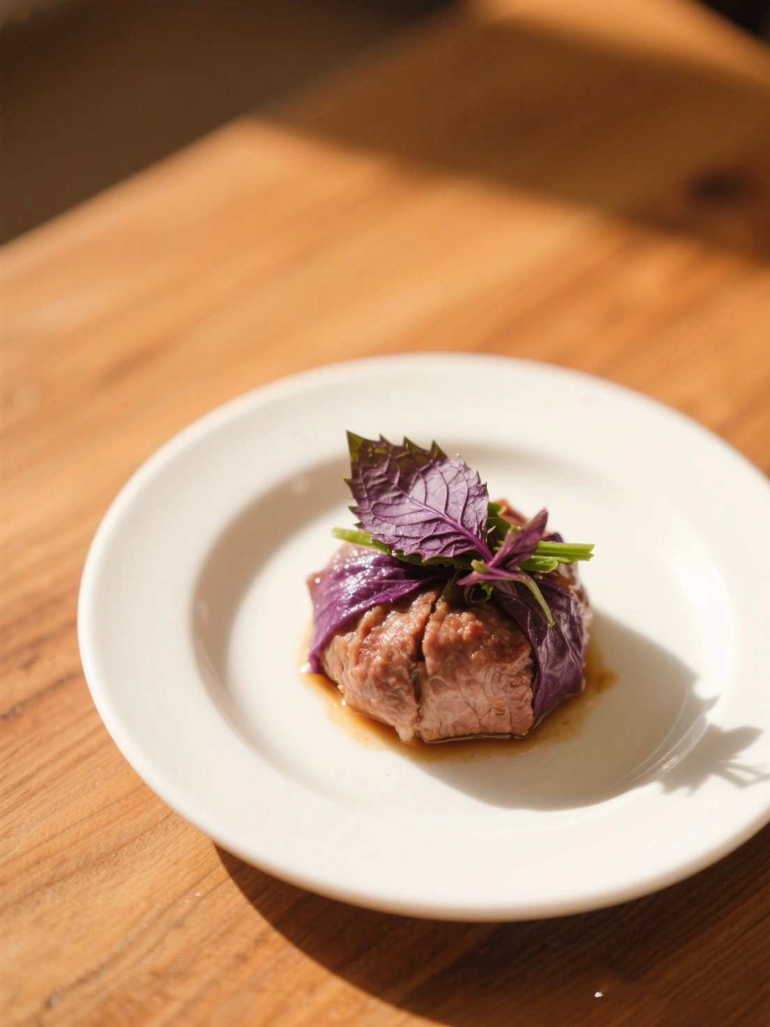 Perilla-Wrapped Meat