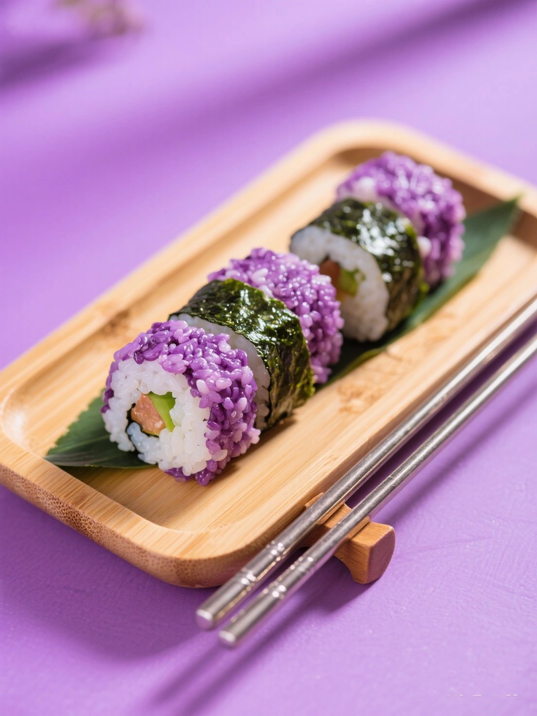 Purple Rice Sushi Rolls