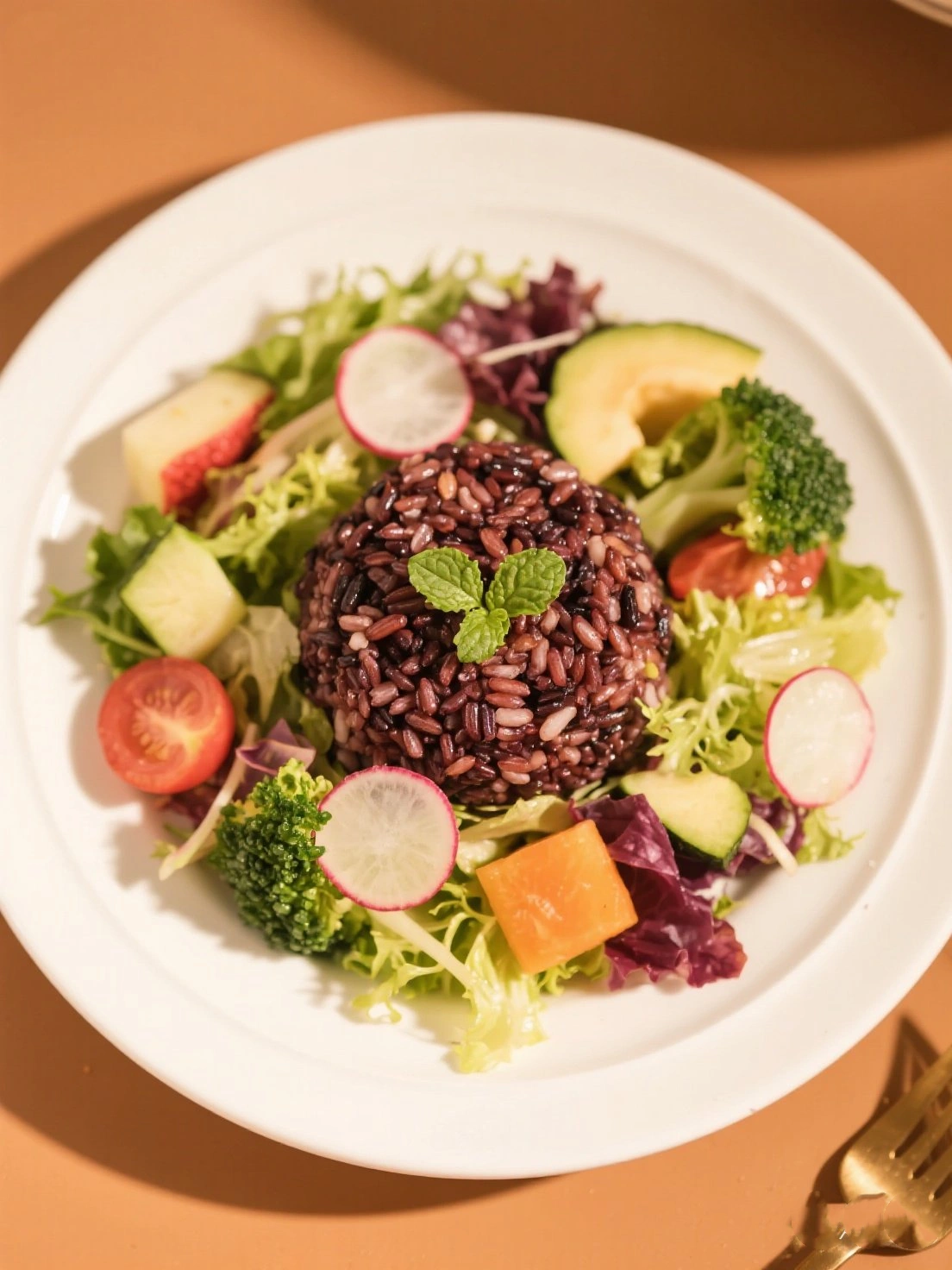 Colorful Purple Rice Salad