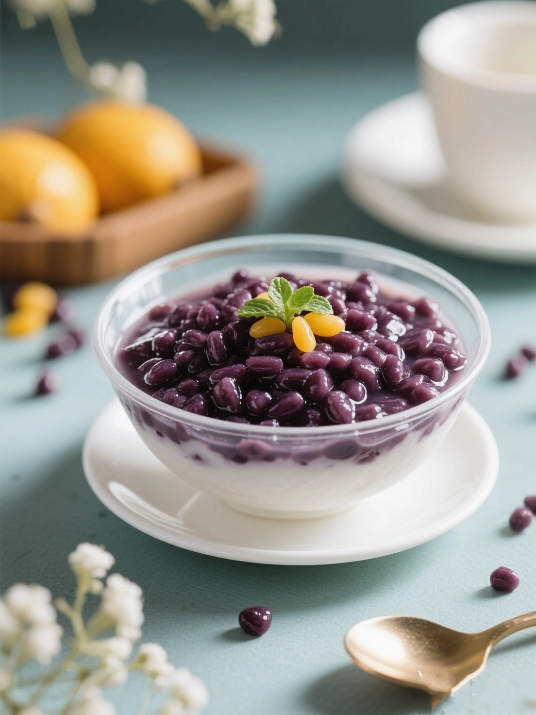 Sweet Purple Rice Dessert