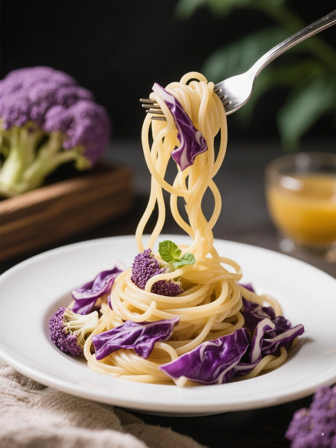 Purple Broccoli Pasta