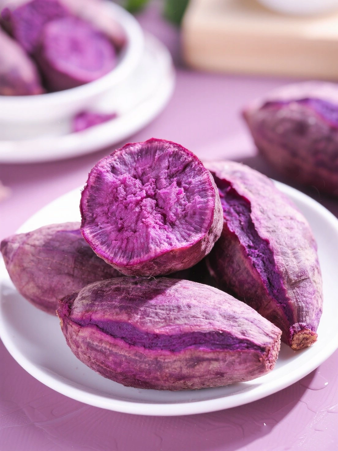 Cooked Purple Sweet Potato