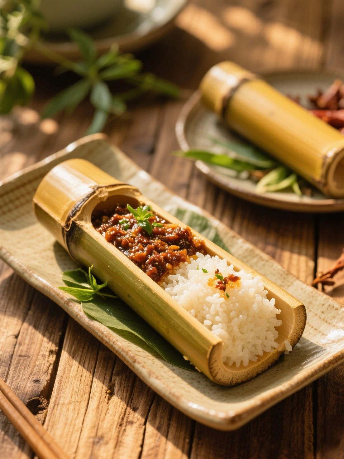 Sticky Rice in Bamboo