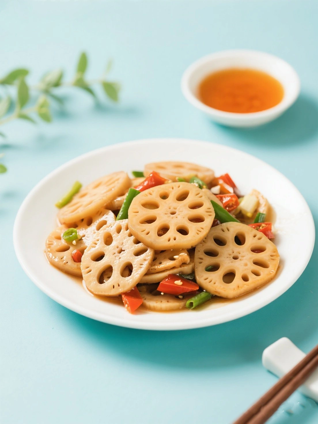 Stir-fried Lotus Root with Peppers