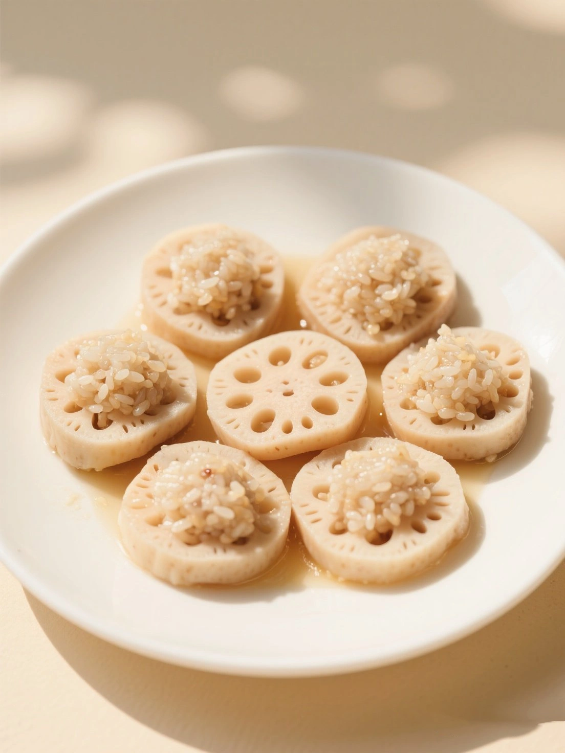 Stuffed Lotus Root with Glutinous Rice
