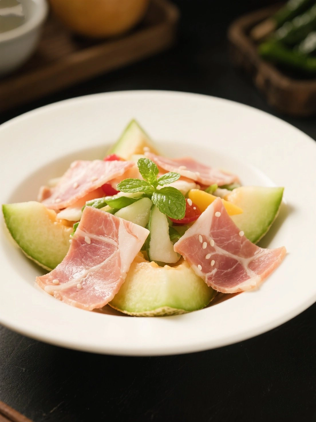 Melon Prosciutto Salad