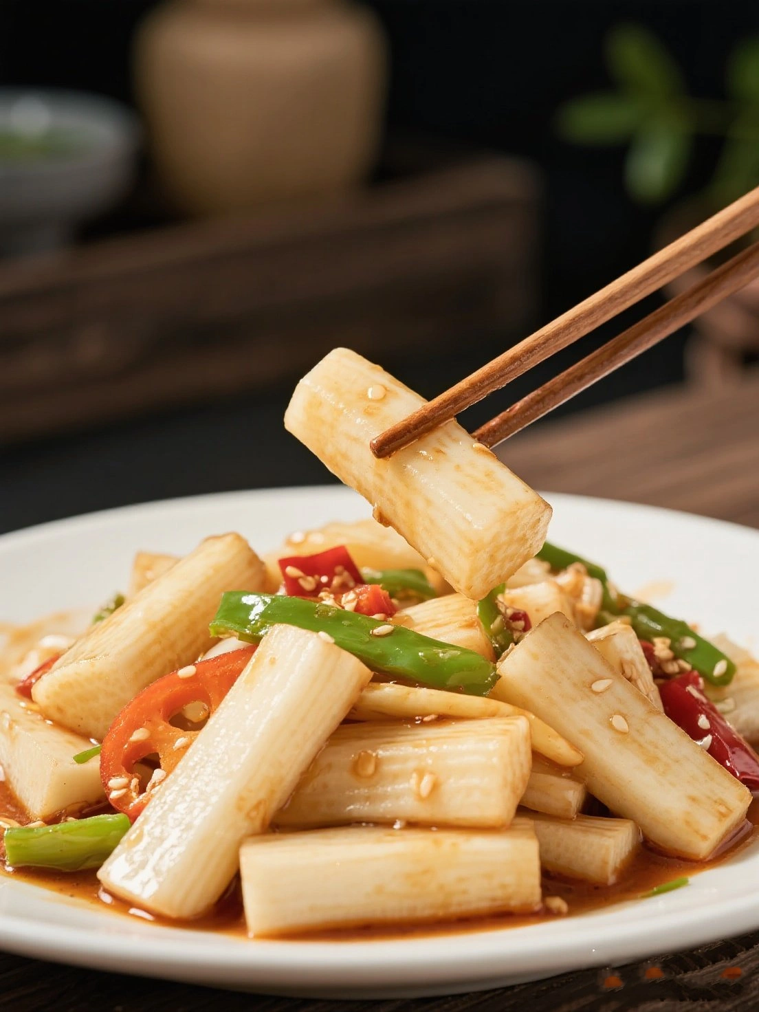 Stir-fried Yam with Wood Ear