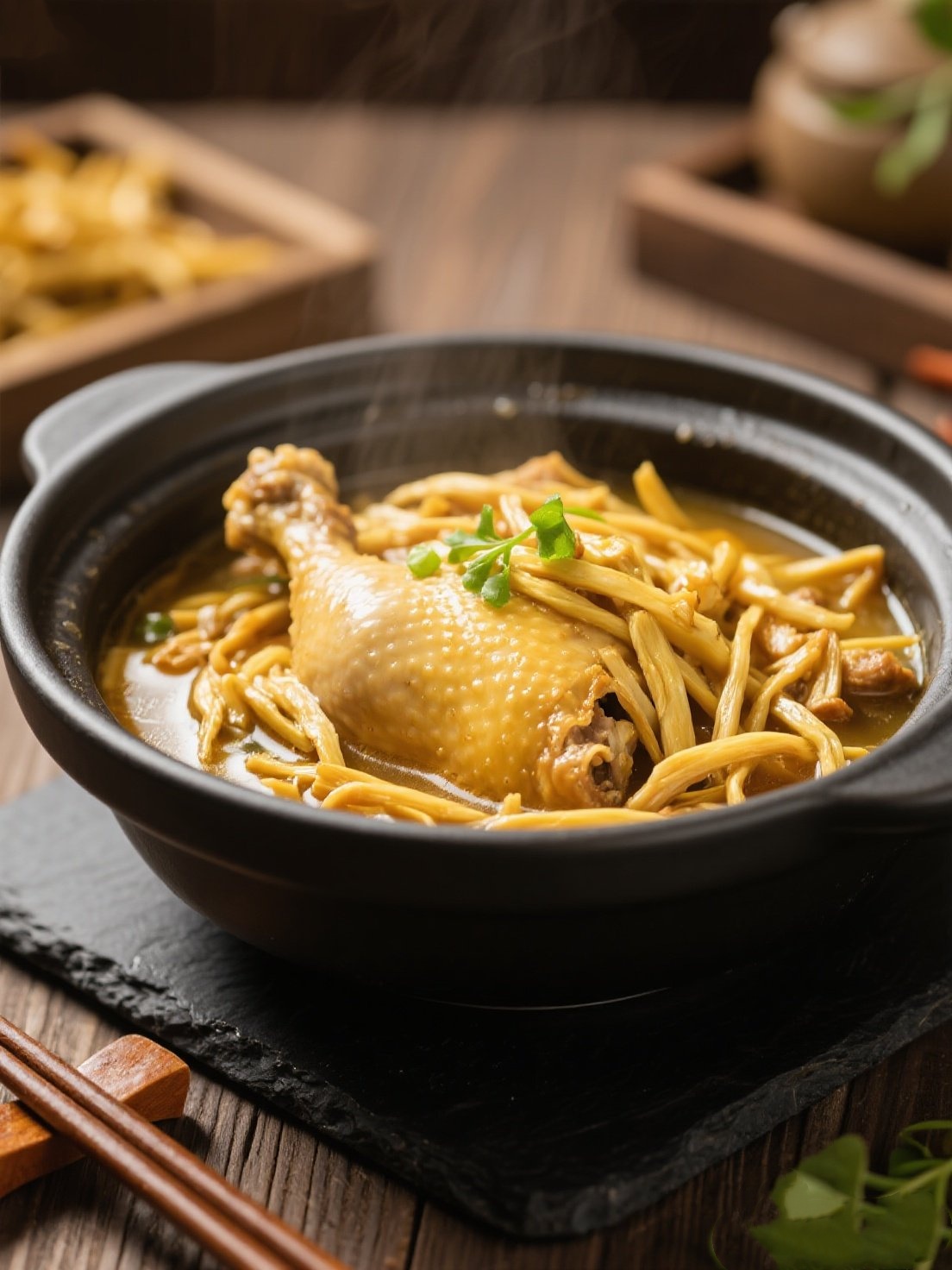 Braised Chicken with Daylily