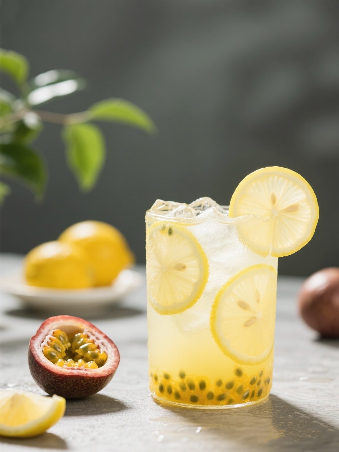 百香果柠檬水